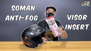 Soman antifog visor insert for motorcycle helmet [upl. by Korie]