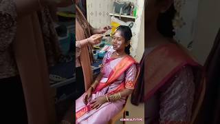 Intha Bride Yedukumey okvey Solala🥲shorts youtubeshorts bridalvlog minivlog makeup shortsfeed [upl. by Sitoeht]