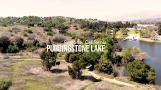 Puddingstone Lake  Reservoir  Aerial 4K [upl. by Rahm]