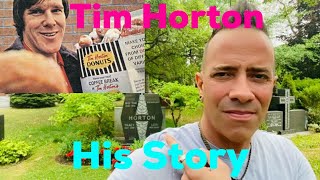 FAMOUS GRAVES  Tim Horton  The Story of his Life  Restaurants His Grave and House [upl. by Hatokad]