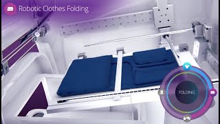 Robotic Clothes Folding Device  3D Animation StartUp Fundraising Video [upl. by Peterec320]