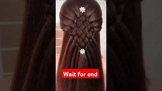 Hair style girl simple and easy short hearfeedshorts shortvideo latest viralshort [upl. by Nosnhoj247]