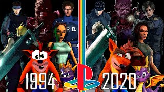 All PSX Remakes So Far  Gameplay Comparison  1994  2020 [upl. by Ahtnicaj]