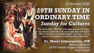 Oct 16  29th Sunday in Ordinary Time Online Healing Mass  Fr Mario Sobrejuanite [upl. by Trin]