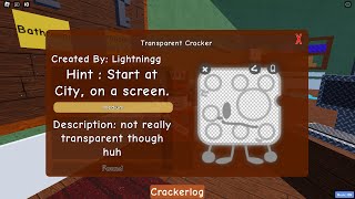 How To Get NEW Transparent Cracker  Roblox Find The Crackers [upl. by Blackwell790]