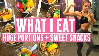 What I Eat In A Day  Portion Control  Healthy Sweet Snacks [upl. by Joana614]