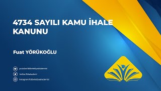 4734 Sayılı Kamu İhale Kanunu [upl. by Airotciv]