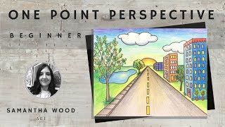 Beginner One Point Perspective Drawing [upl. by Adniram971]