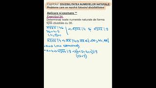 Ex 34  pag 52 Probleme care se rezolvă cu divizibilitate  Matematică 6 [upl. by Roberta]