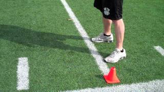 UIW Football  Mat Drills  Two Cone Drill [upl. by Birdie]