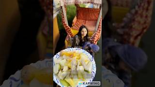 Floating Fruit Chaat Kashmir Dal Lake youtubeshorts shorts minivlog food foodie [upl. by Maltz]