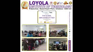 aicte globalemployabilitytest loyolainstituteoftechnology dmiloyolaofficial [upl. by Veneaux886]