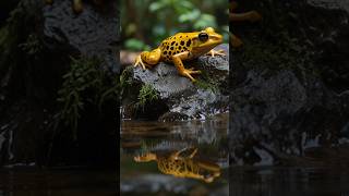 Panamanian Golden Frog Beauty Endangerment amp How to Save It 🐸✨ fyp [upl. by Galven]