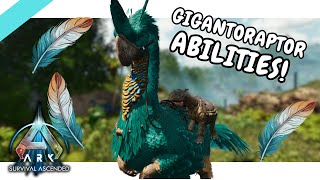 Gigantoraptor Abilities Feather Bonding Issues and More Ark Ascended [upl. by Monaco]