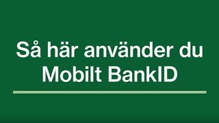 Så här loggar du in på Mina sidor med Mobilt BankID mobil [upl. by Nolita]