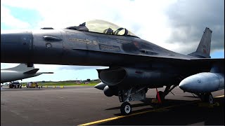 LOCKHEED MARTIN F16  Open Base Day  Lajes Terceira Island Azores [upl. by Iharas]