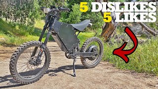 5 Things I HATE About My Stealth Bomber Ebike [upl. by Gereld]