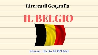 Il Belgio Ricerca di Geografia [upl. by Eeliab]