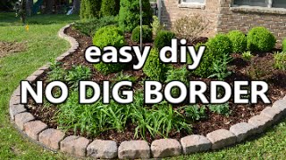 easy diy No Dig Border [upl. by Ahtera328]