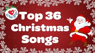 Top 36 Popular Christmas Songs and Carols Playlist 🎅 [upl. by Jaffe]