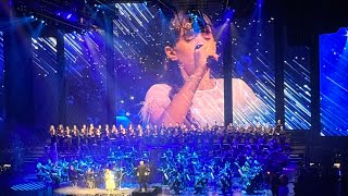 Andrea Bocelli  Daughter Virginia singing tougher Montréal 2024 Concert [upl. by Xylina174]