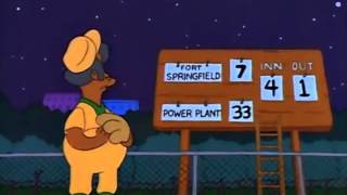 The Simpsons Softball quotSuch a mighty wallopquot [upl. by Reld]