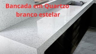 Como Instalar uma Bancada em Quartzo Branco Stellar [upl. by Sayres193]