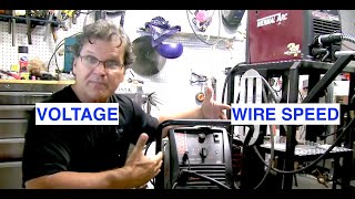 Mig Welding Basics part 3Setting Voltage and Wire Speed [upl. by Jecon]