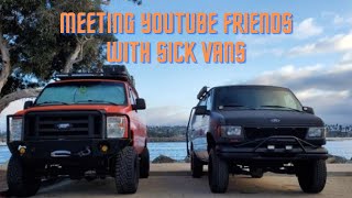 Ford Econoline 4x4 DIY Conversion amp Lifted 2WD  Meeting YoutubeInstagram friends [upl. by Atirak]