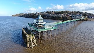 Aerial Views of Clevedon Pier 150th Birthday [upl. by Michaeline992]