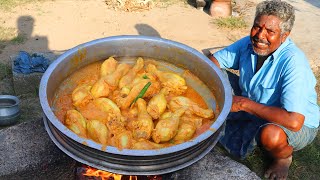 MUGHLAI CHICKEN RECIPE  Mughlai Chicken Curry Cooking and Eating in Village  Farmer Cooking [upl. by Neerihs]