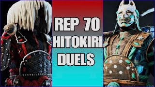 For Honor Rep 70 Hitokiri Duels  I feel bad for using this hero [upl. by Eimrots]