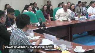 Bato Dela Rosas heated exchange with a student leader at Senate ROTC hearing [upl. by Kerrill465]