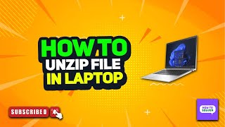 How to unzip file in laptop 2024 [upl. by Einamrej911]