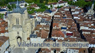 VILLEFRANCHE DE ROUERGUE  COLLEGIALE  Aveyron Occitanie  4K [upl. by Kristien873]