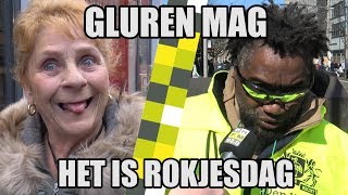 Straatvraag Rokjesdag ik ga lekker naar de vrouwtjes loeren [upl. by Sucramd417]