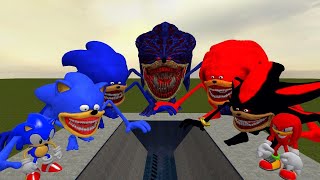 SHREDDER VS ALL NEW SONIC DARK CORNERS FAMILY in Garrys Mod [upl. by Kabob]