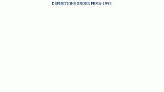 Definitions Offences and Penalties under FEMA1999 [upl. by Ntsyrk353]