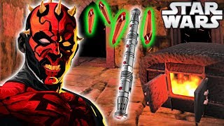 How Darth Maul BUILT His RARE Lightsaber Animated  Star Wars Explained [upl. by Brandy]