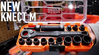 NEW Klein Tools Pass Through Ratchet Socket Set  65400 KNECT M [upl. by Adnauqahs]