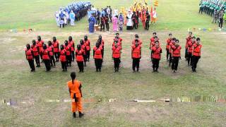 Hari Kejohanan Sukan Tahunan SBPI Gombak 2011  Formasi Rumah Sukan Merah DelimaMOV [upl. by Buford]