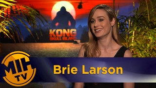 Brie Larson Kong Skull Island Interview [upl. by Clay622]