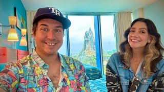 First Stay At Universal’s Cabana Bay Beach Resort  Amazing Room View Of Volcano Bay  Hotel Tour [upl. by Teplitz861]