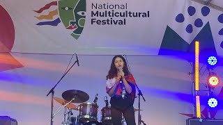 Manashwi Chapagain performing at Multicultural Festival Canberra 2024 [upl. by Drucill]