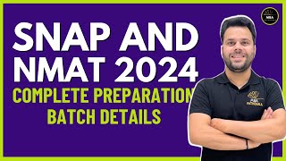 SNAP amp NMAT 2024 Complete Preparation Batch Details  MBA Pathshala [upl. by Skylar]