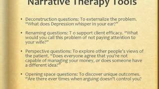 NARRATIVE THERAPY [upl. by Elcarim]