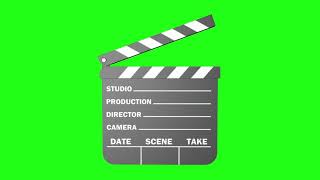 Green Screen Clapper Board Scene Take 2 No Copyright Free To Use [upl. by Alberik]