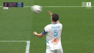 Leonardo Balerdi Own GoalMarseille vs PSG 03 All Goals and Extended Highlights [upl. by Yecak]