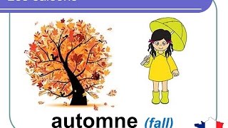 French Lesson 8  The four seasons in French  Les saisons en français  Las estaciones en francés [upl. by Buyer305]