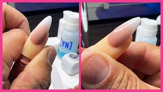 YN NAIL SCHOOL  Mastering Acrylic Ombre Nails [upl. by Gonzalez]